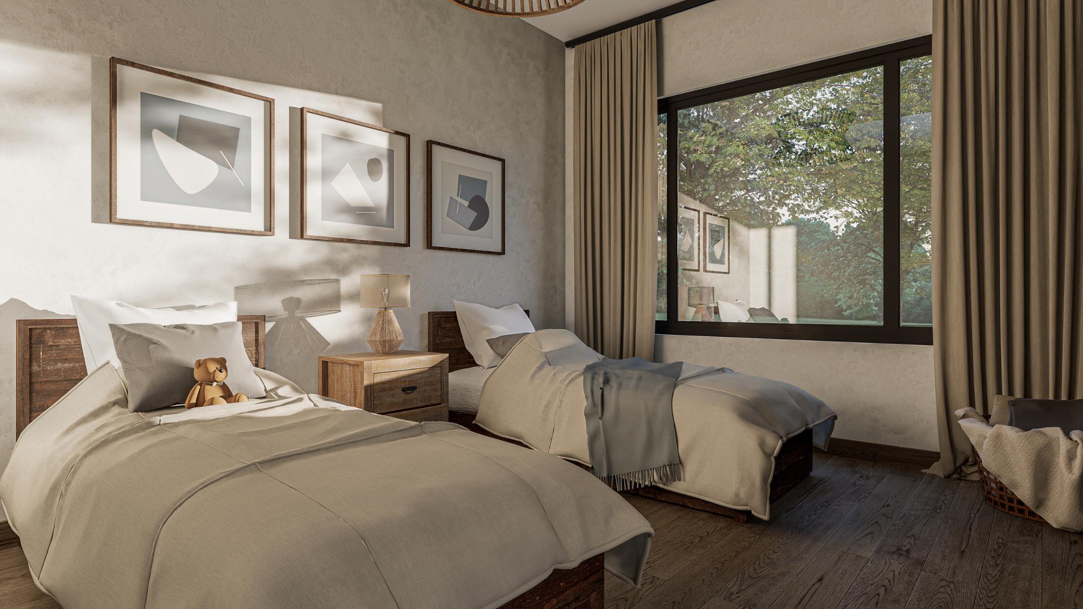 the  villa overlooks dramatic mountainous scenery